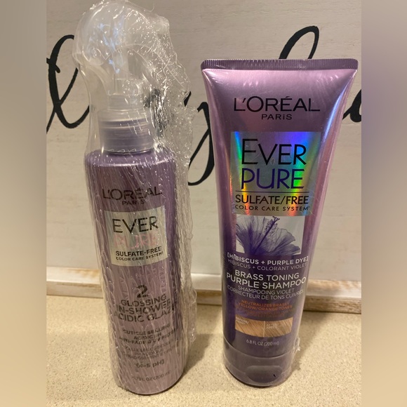 L'Oreal Hair Loreal Everpure Brass Toning Shampooacidic Glaze New